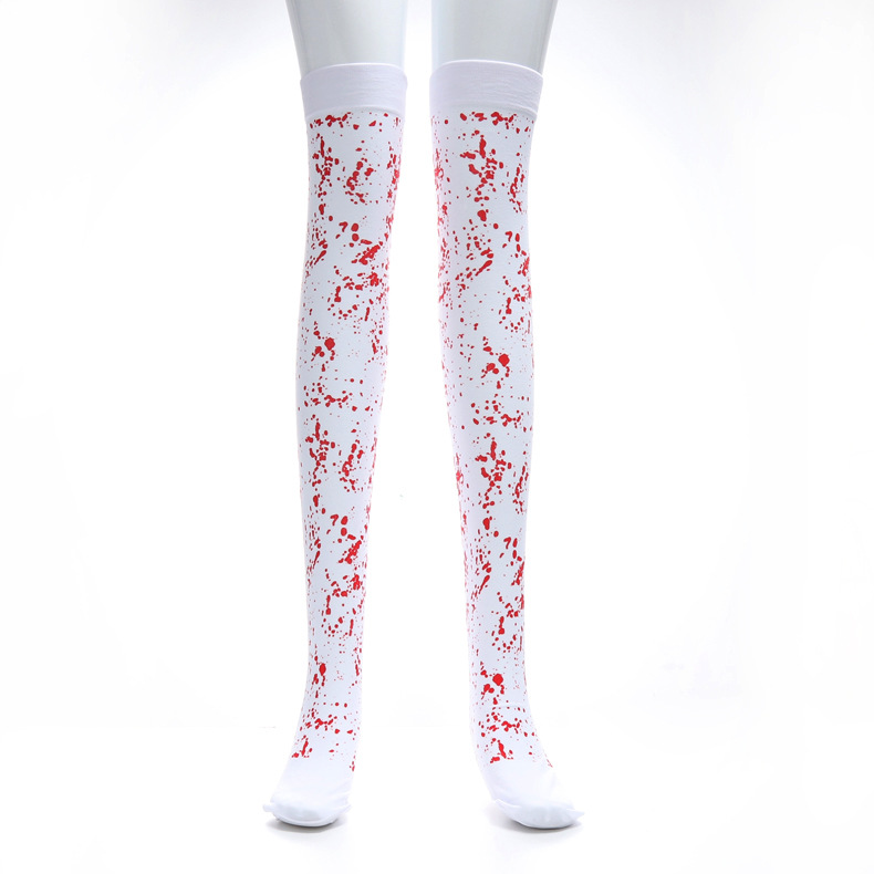 Halloween Bloody Sock Stockings Party Masquerade Halloween Costumes Bloody Zombie Nurse Socks